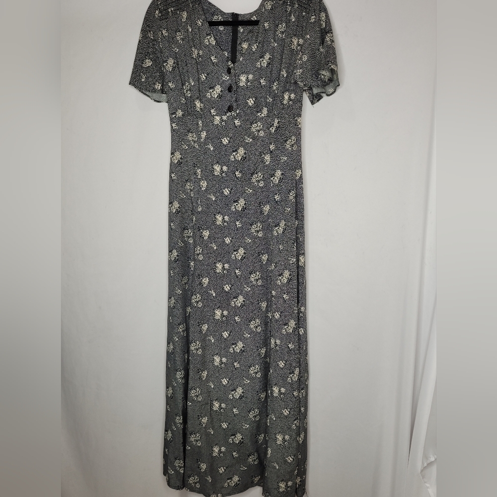 M Collection Vintage 90's Floral Maxi Dress - Size XS